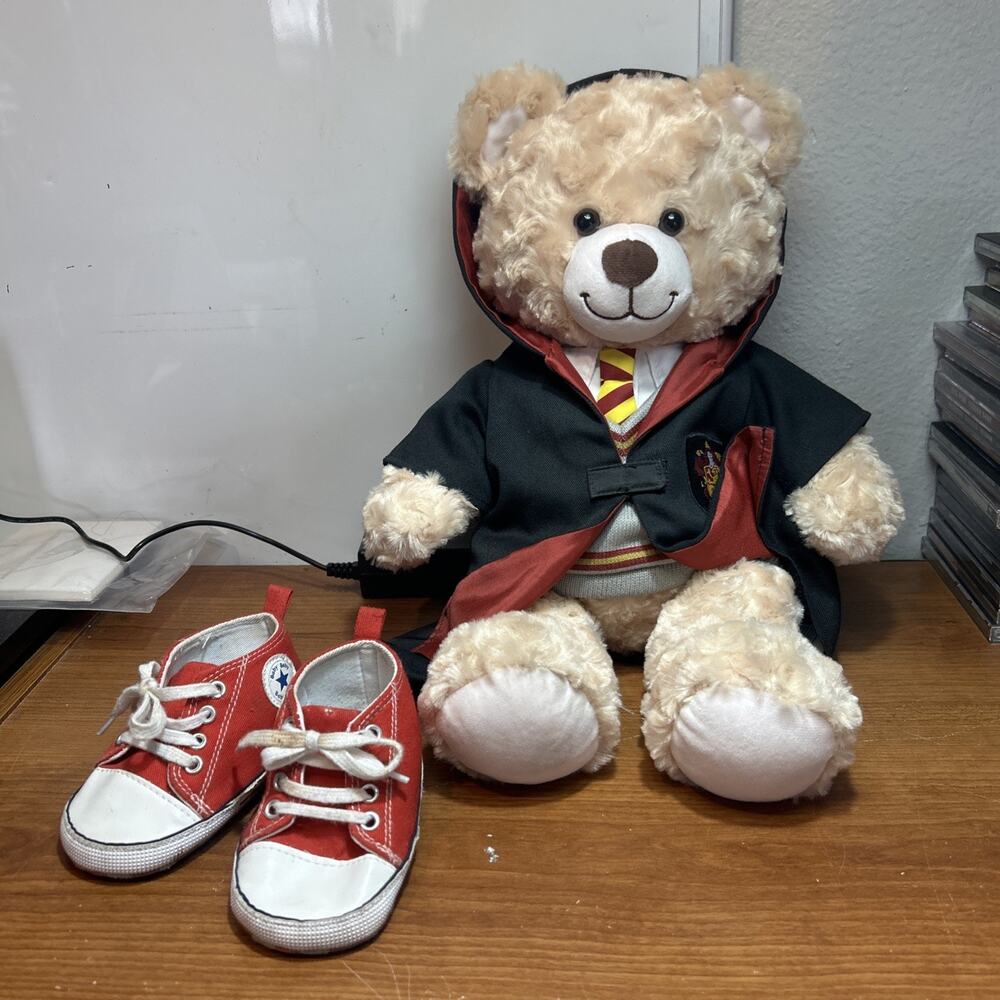 Build a Bear BAB Harry Potter Gryffindor Brown Bear Plush Robe Shirt Tie Shoes